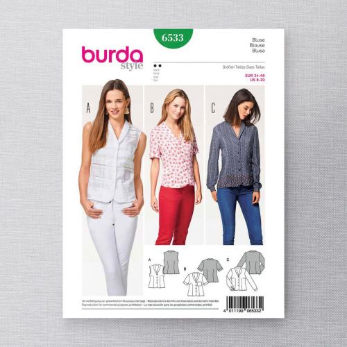 BURDA - 6533 BLOUSE POUR FEMMES