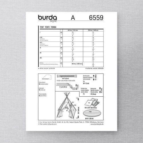BURDA - 6559 TENTE