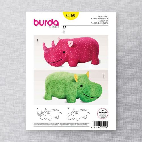 BURDA - 6560 ANIMAUX EN PELUCHE