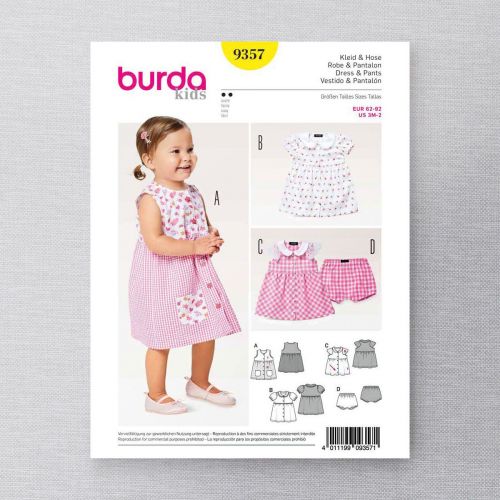 BURDA - 9357 ROBE/PANTALONS POUR ENFANTS