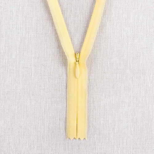 FERMETURE ÉCLAIR INVISIBLE - JAUNE