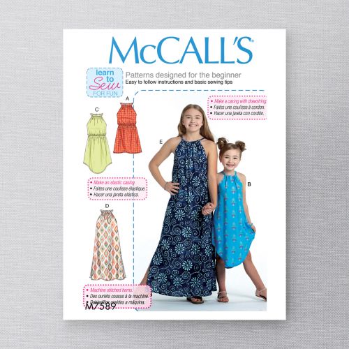MCCALLS - M7589 ROBES AMPLES POUR ENFANTS