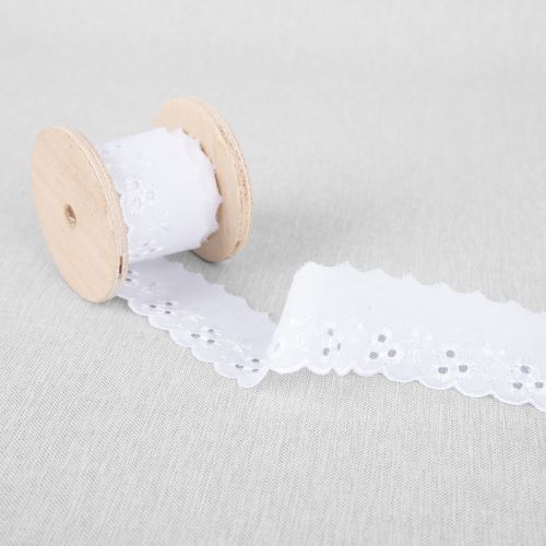 BRODERIE 38 MM - BLANC  