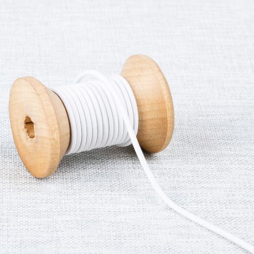 ÉLASTIQUE ROND 2 MM - BLANC