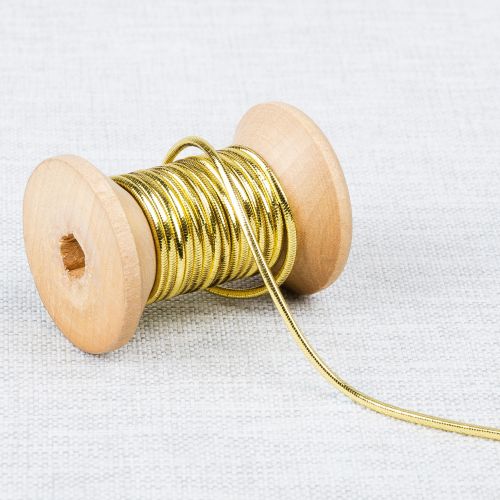 ÉLASTIQUE ROND METALLIQUE 2 MM - OR