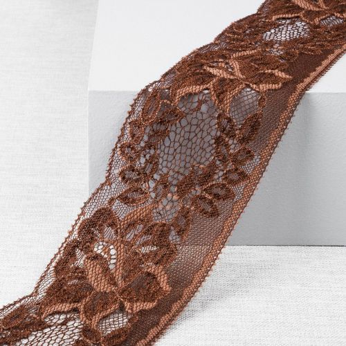 DENTELLE ANNABELLE 65 MM - BRUN