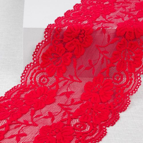 DENTELLE EXTENSIBLE 150 MM - ROUGE