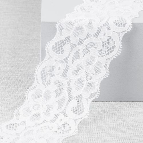 DENTELLE EXTENSIBLE 65 MM - BLANC