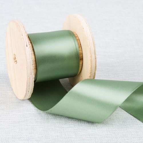 RUBAN DOUBLE SATIN 38 MM - CELADON