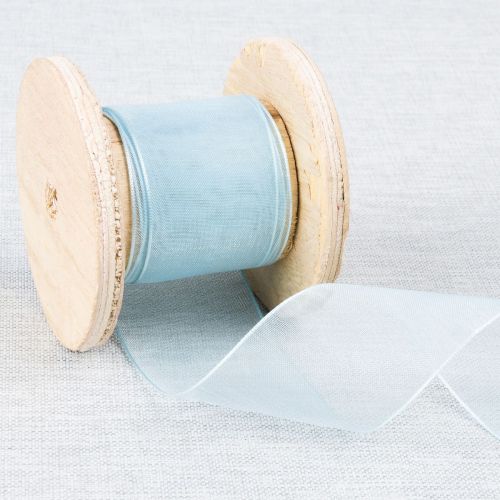 RUBAN D'ORGANZA 36 MM - BLEU
