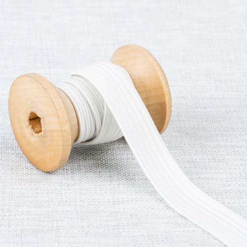 ÉLASTIQUE TRESSÉ 13 MM - BLANC