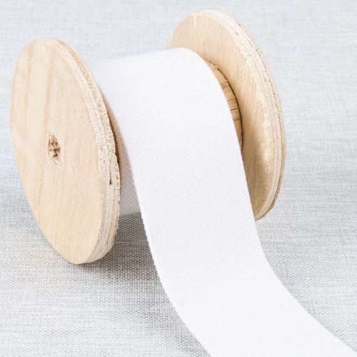 ÉLASTIQUE BRETELLE TISSÉ 38 MM - BLANC