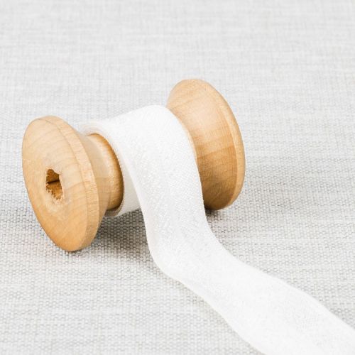 ÉLASTIQUE REPLIÉ 19 MM - BLANC