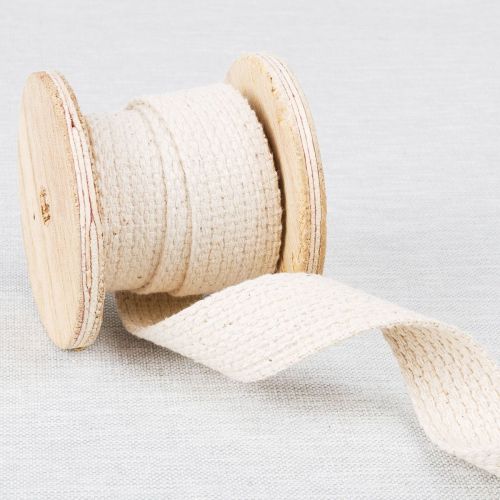 SANGLE DE COTON 25 MM / 1 PO - BEIGE