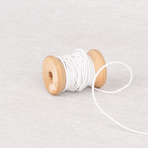 ÉLASTIQUE ROND 1.3MM - 1/16PO - BLANC