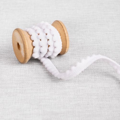 GARNITURE DE POMPONS 4 MM - BLANC
