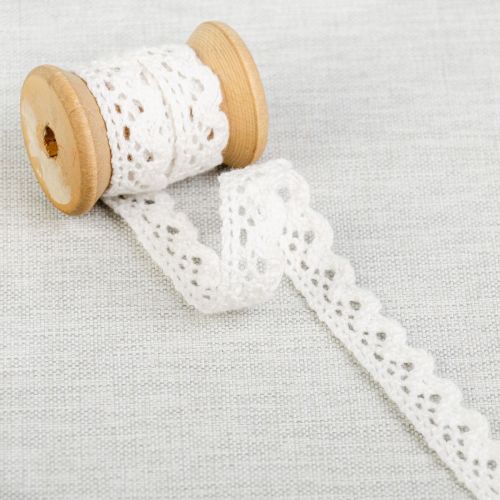 DENTELLE DE COTON 15MM - ÉCRU