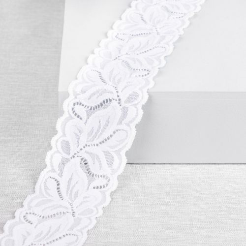 DENTELLE EXTENSIBLE GILDA 70MM - BLANCHE