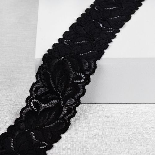 DENTELLE EXTENSIBLE GILDA 70MM - NOIR