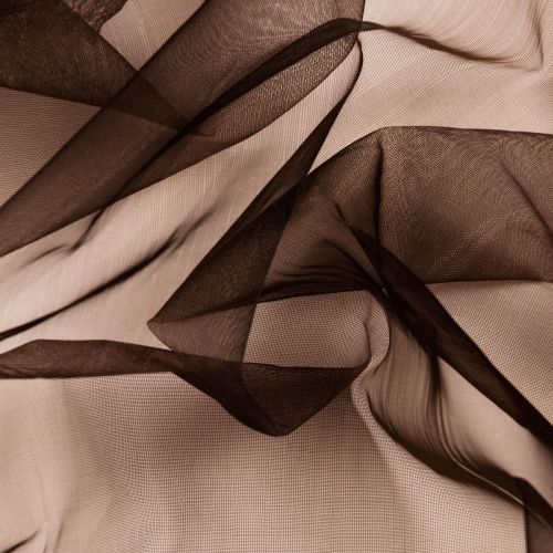 ORGANZA NYLON - BRUN