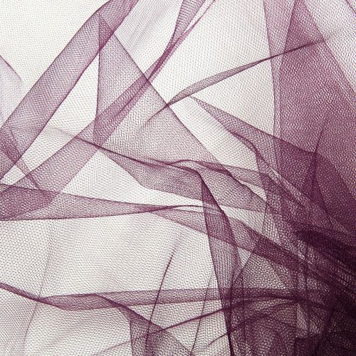 TULLE NYLON  - AUBERGINE