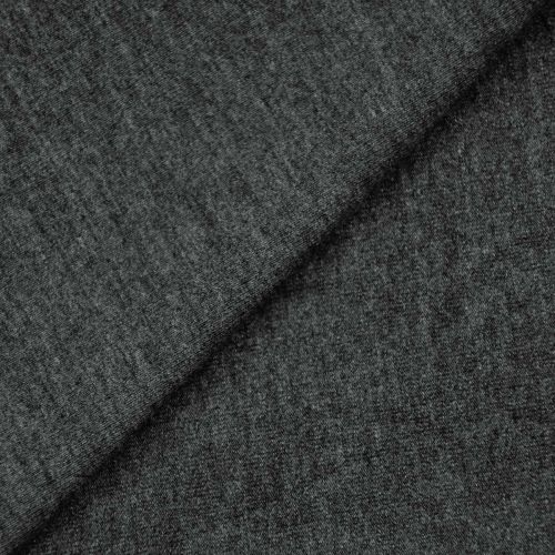 JERSEY DE BAMBOU - GRIS CHINÉ FONCÉ