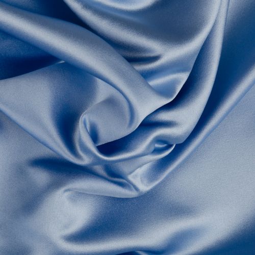 SATIN ROSELYN - BLEU PLACID