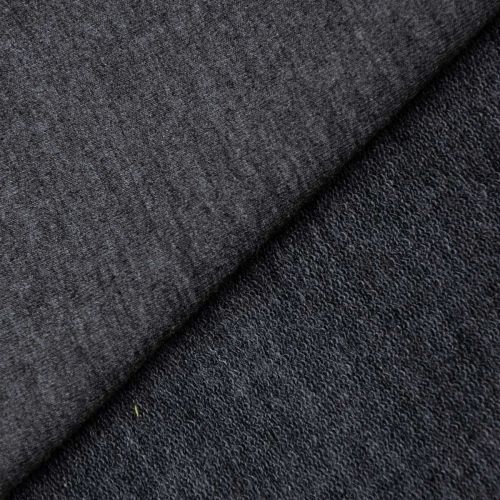 TRICOT FRANÇAIS DE BAMBOU - GRIS CHINÉ FONCÉ