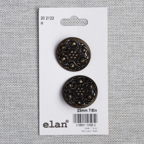 BOUTON ELAN - 23 MM TIGE OR ANTIQUE - ENS2