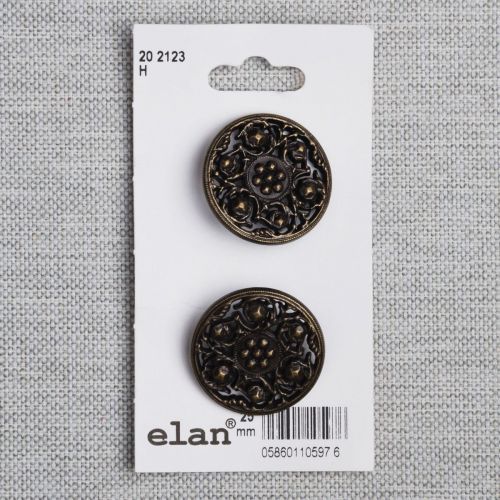BOUTON ELAN - 25 MM TIGE OR ANTIQUE - ENS2