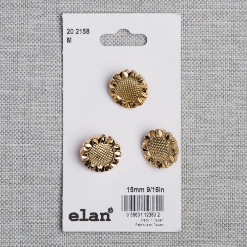 BOUTON ELAN - 15 MM TIGE OR - ENS3 