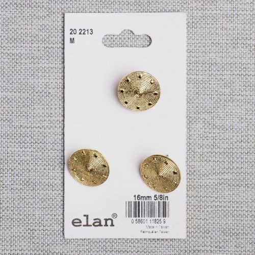 BOUTON ELAN - 16 MM TIGE OR - ENS3