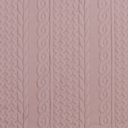 MATELASSÉ CABLE FABLE  - BLUSH