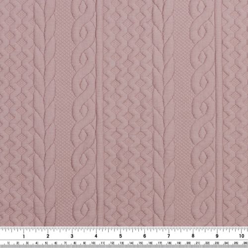 MATELASSÉ CABLE FABLE  - BLUSH