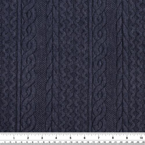 MATELASSÉ CABLE FABLE  - DENIM