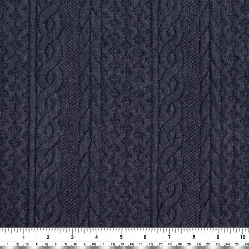 MATELASSÉ CABLE FABLE  - DENIM