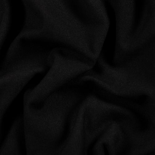 JERSEY DE COTON ORGANIQUE - NOIR