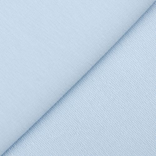 TRICOT FRANÇAIS DE COTON UNI - BLEU CIEL