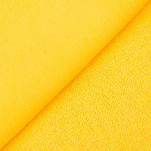 TRICOT FRANÇAIS DE COTON UNI - JAUNE