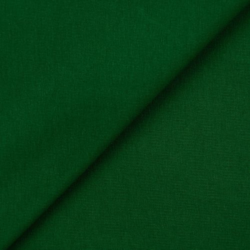 TRICOT FRANÇAIS DE COTON UNI - OLIVE FONCÉ