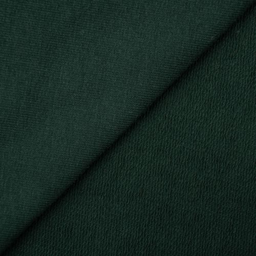 TRICOT FRANÇAIS DE COTON UNI - VERT FONCÉ