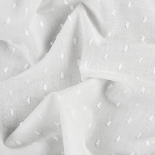 POPELINE DOTTED SWISS - IVOIRE