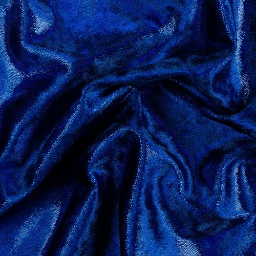 VELOURS EXTENSIBLE CRUSHED - BLEU ROYAL 