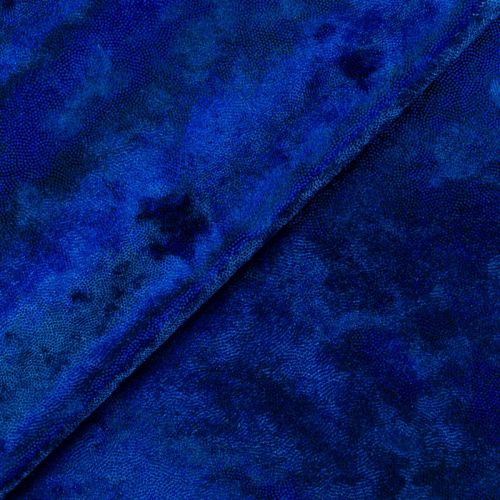VELOURS EXTENSIBLE CRUSHED - BLEU ROYAL 