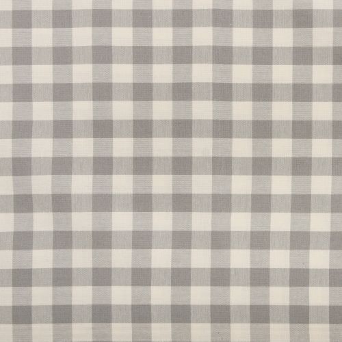 POPELINE - CABIN CHECK GINGHAM GRIS