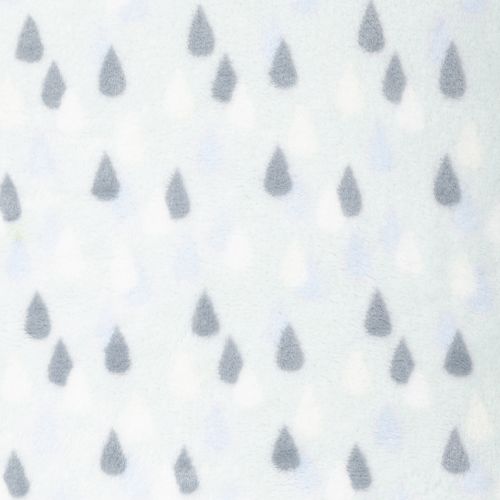 POLAR PELUCHE GOUTTES DE PLUIE - BLEU