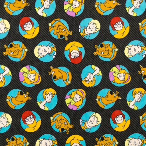 FLANNELETTE SCOOBY-DOO - MYSTERY INC COINS POUR CAMELOT - MYSTERY INC COINS NOIR