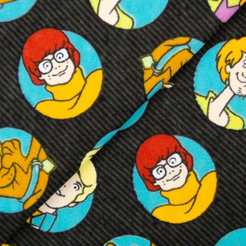 FLANNELETTE SCOOBY-DOO - MYSTERY INC COINS POUR CAMELOT - MYSTERY INC COINS NOIR