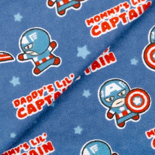 FLANNELETTE MARVEL COMICS - DADDY'S LIL CAPTAIN POUR CAMELOT - DADDY'S LIL CAPTAIN MARINE