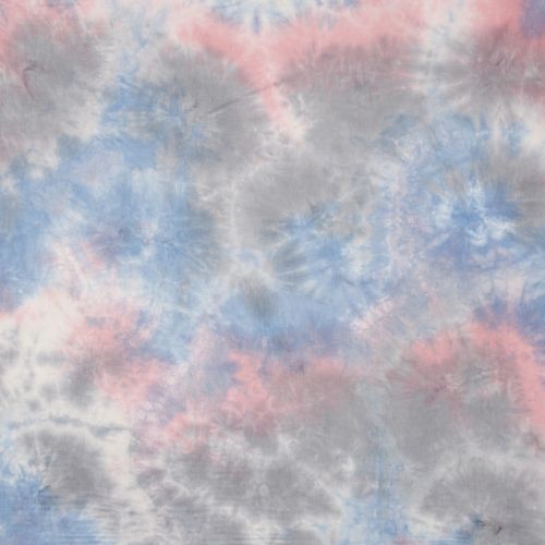  JERSEY DE BAMBOU TIE DYE - CIEL/ROSE 